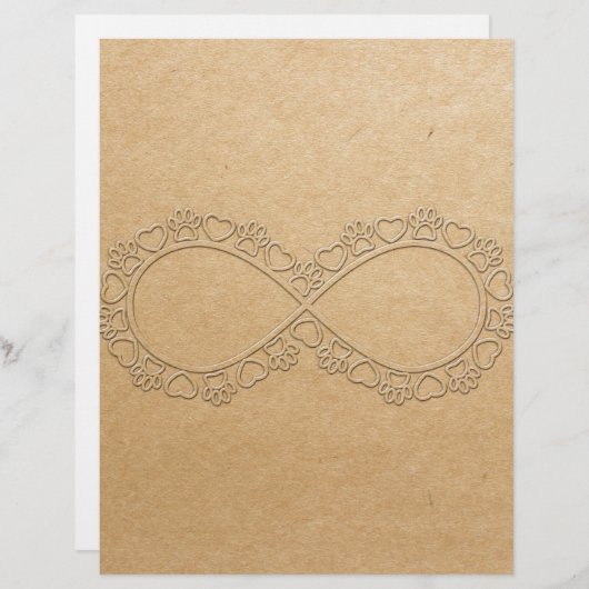 Infinite Love Dog Paw Print (Front/Back)