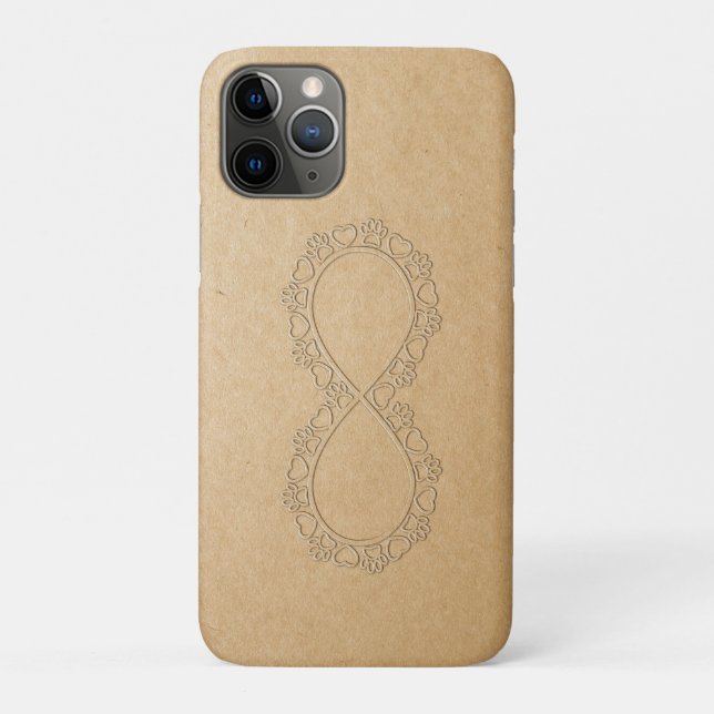 Infinite Love Dog Paw Print Case-Mate iPhone Case (Back)