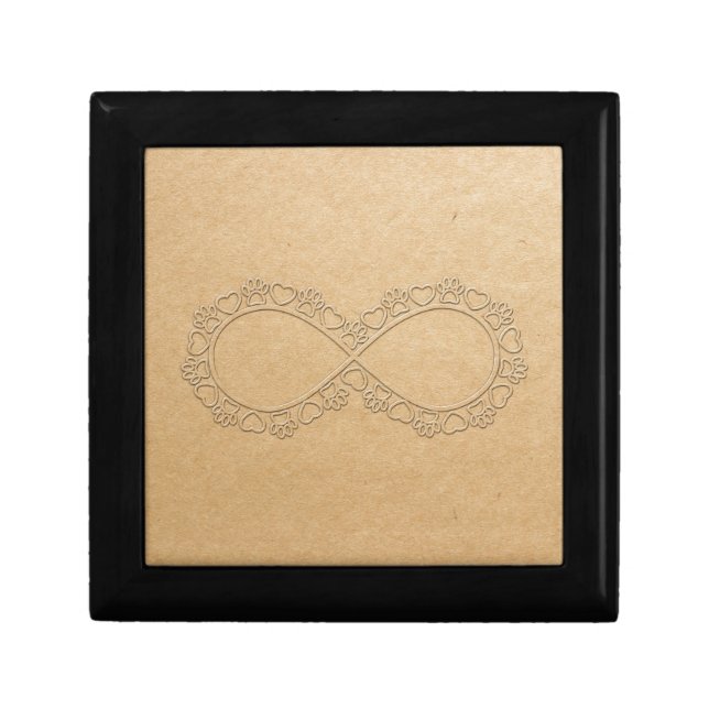 Infinite Love Dog Paw Print Gift Box (Front)
