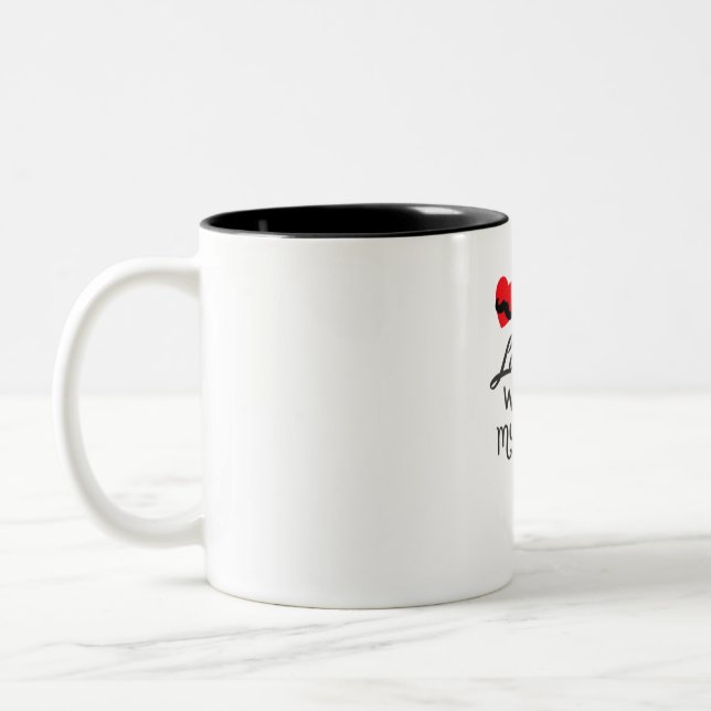 Infinite Love for Dad Two-Tone Coffee Mug (Left)
