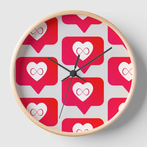 Infinite Love Symbol Message Clock