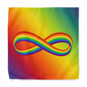 Infinite Love Symbol Rainbow Cool Infinity Pride Bandana