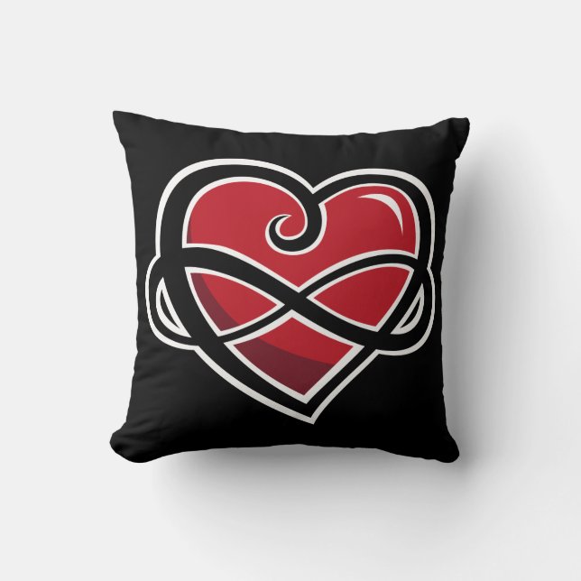 Infinite Love Throw Pillow (Front)