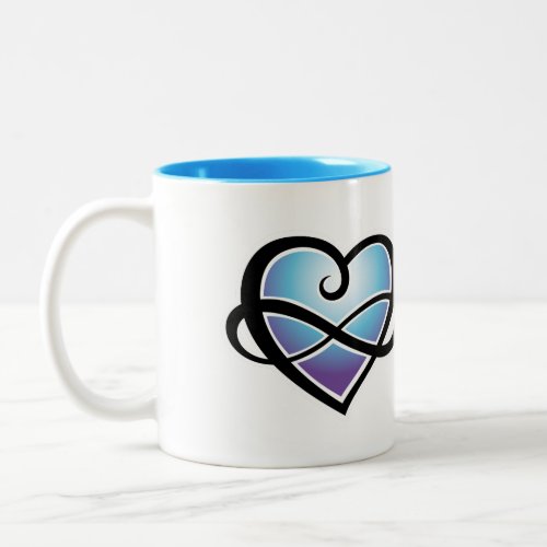 Infinite love Two_Tone coffee mug