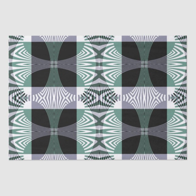 Infinite Mirage of Four-Petal Glass Shine Mandala Tissue Paper (Front)