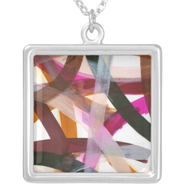 Infinite Path II Silver Plated Necklace (Front)