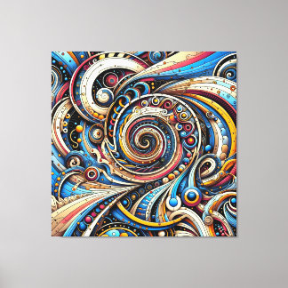 Infinite Possibilities Abstract Dream Spiral Canvas Print