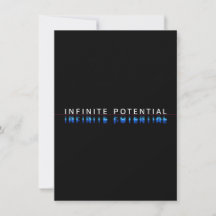 Infinite Potential Glitch Tabletop Sign