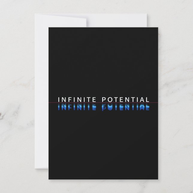 Infinite Potential Glitch Tabletop Sign (Front)