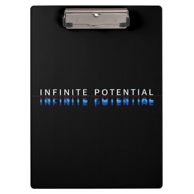 "Infinite Potential" Motivational Clipboard (Front)