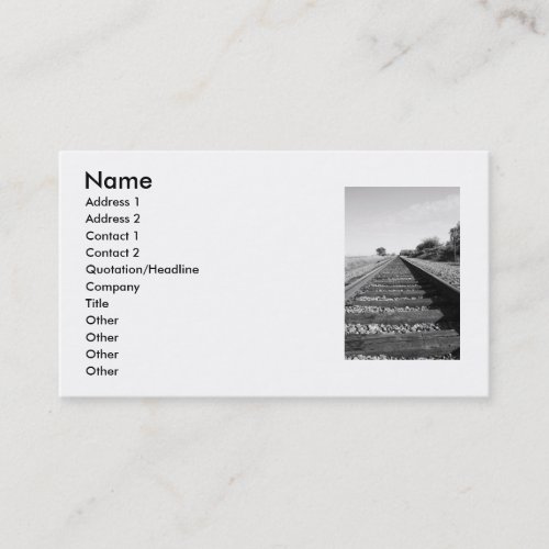 Infinite Railroad Business Card