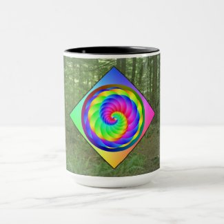 Infinite Rainbow in the Forest Mug