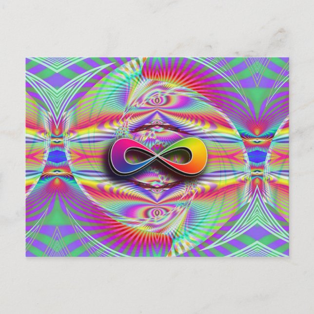 Infinite Rainbow Postcard (Front)