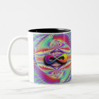 Infinite Rainbow Two-Tone Coffee Mug