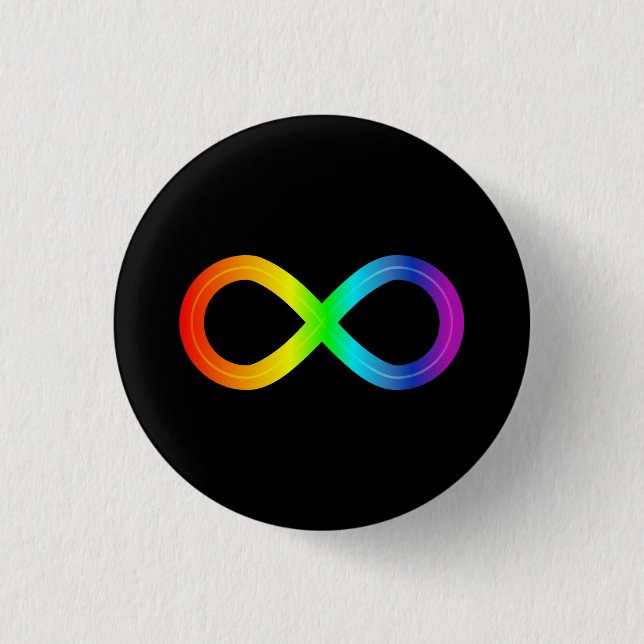Infinite Spectrum The Autism Rainbow Connection Button (Front)