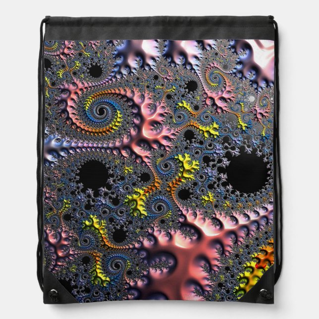 Infinite Spiral Realms Drawstring Bag (Front)