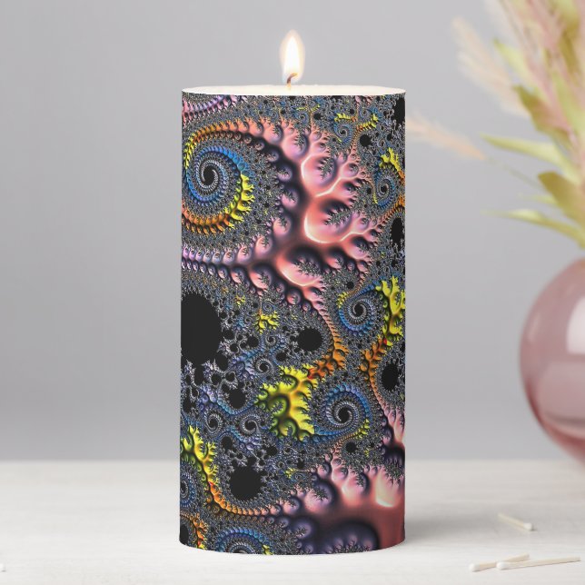 Infinite Spiral Realms Pillar Candle (In Situ)