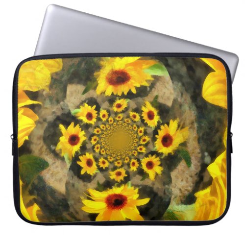 Infinite Sunflowers Laptop Sleeve