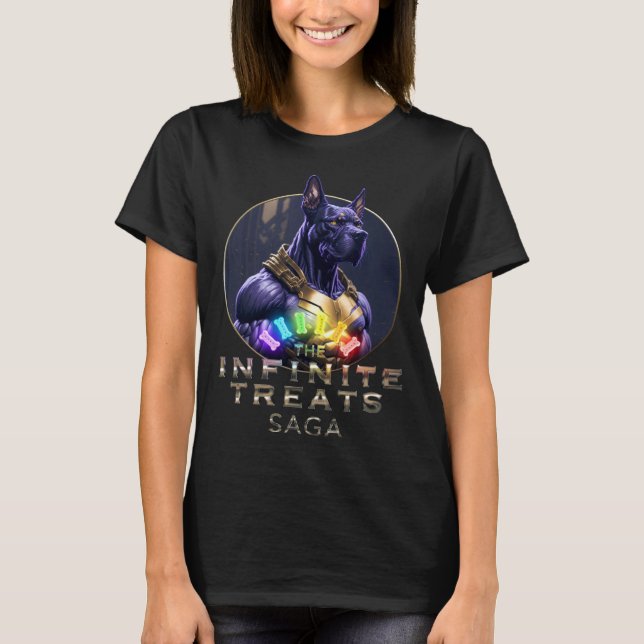Infinite Treats Saga  Doberman is always hungry T-Shirt (Front)