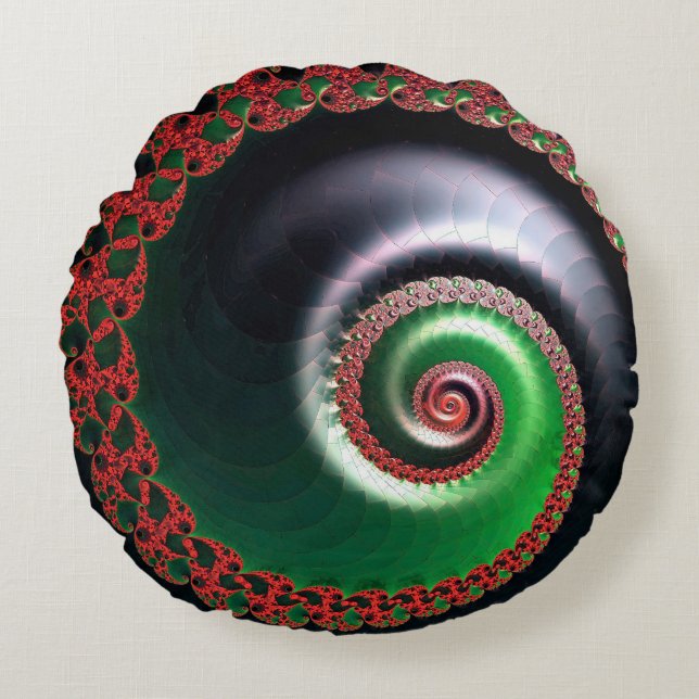 Infinite Whirl Round Pillow (Front)