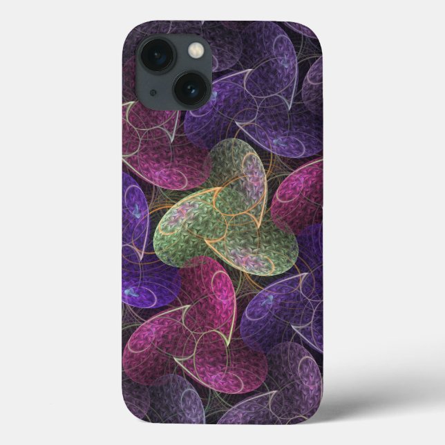 Infinite Wish Purple Abstract Case-Mate iPhone Case (Back)