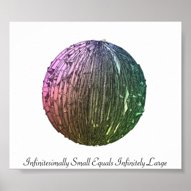 Infinitesimally Small Equals Infinitely Large Poster (Front)