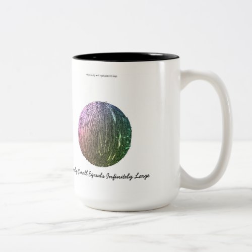 Infinitesimally Small Equals Infinitely Large Two_Tone Coffee Mug