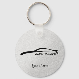 Infiniti G35 Coupe Silhouette Key-Chain (Silver) Keychain