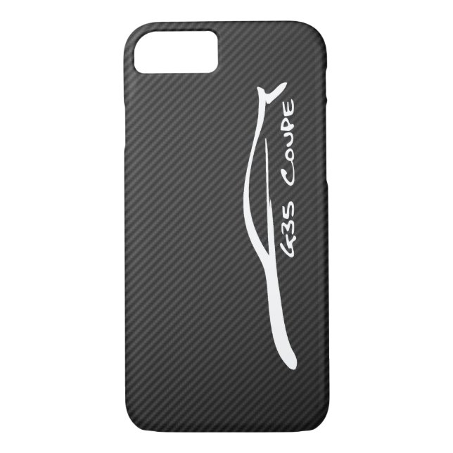 Infiniti G35 Coupe White Silhouette Logo Case-Mate iPhone Case (Back)