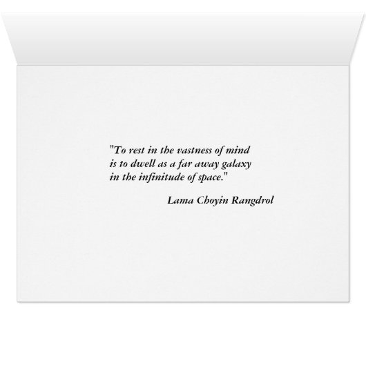 Infinitude of Space - Meditation (Inside Horizontal (Bottom))