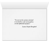 Infinitude of Space - Meditation Cards (Inside Horizontal (Bottom))