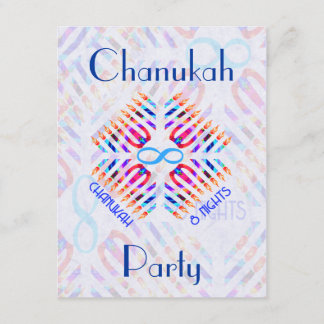 Infinity 8 Nights Chanukah Party Invitations
