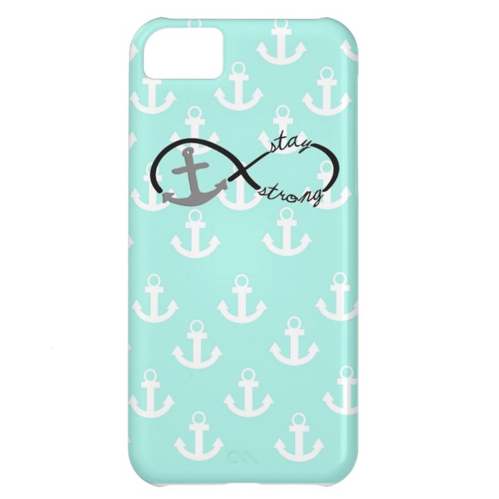 Infinity Anchor Stay Strong Collage iPhone 5C Cases