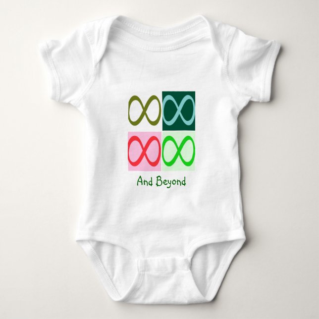 Infinity and Beyond Baby Bodysuit (Front)