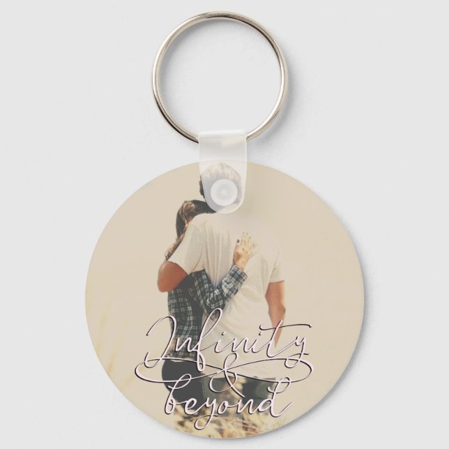 Infinity and Beyond Love Couple Valentine's Day Keychain (Front)