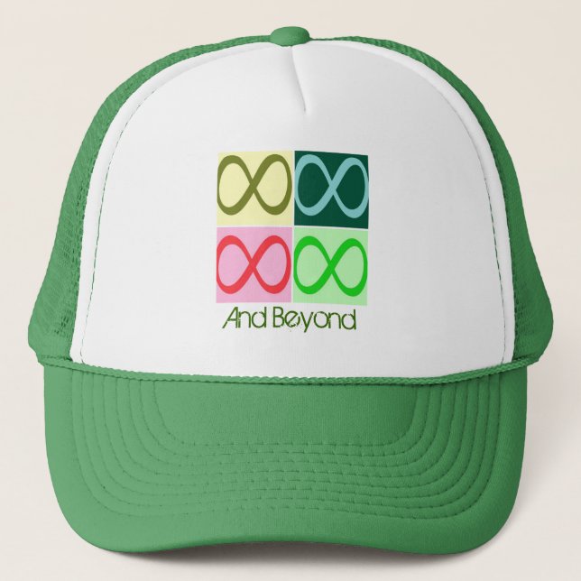 infinity and beyond trucker hat (Front)