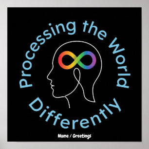 Infinity Art Processing the World Differently Poster