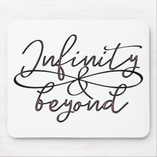 Infinity & beyond endless love couples typo mouse pad
