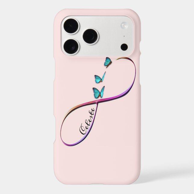 infinity butterflies iphone case (Back)