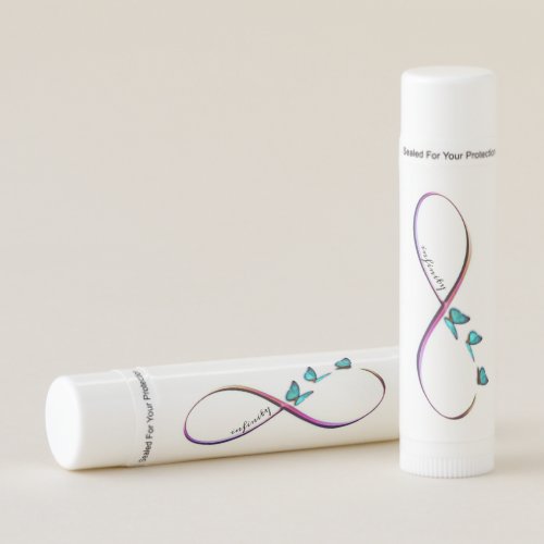 infinity butterflies lip balm