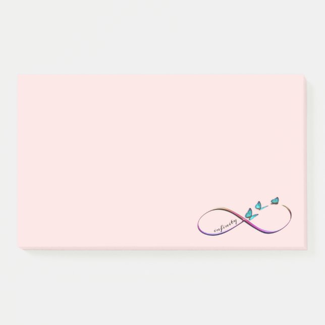infinity butterflies post-it notes (Front)