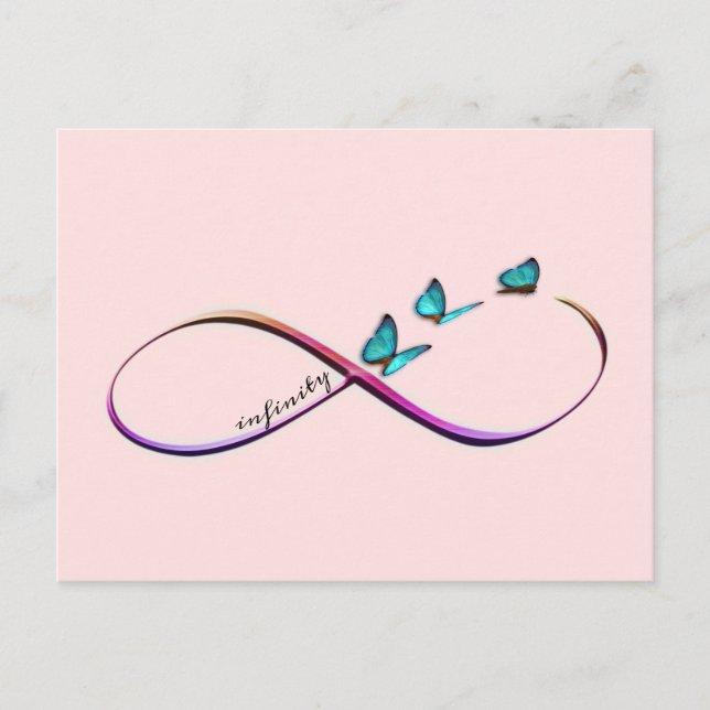 infinity butterflies postcard (Front)