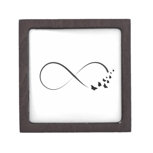 Infinity  butterfly symbol keepsake box (Front)