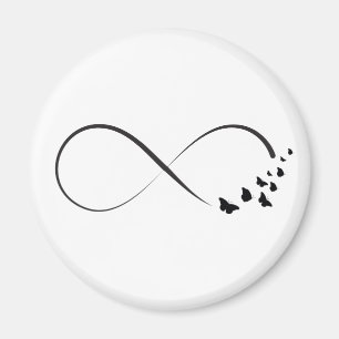 Infinity butterfly symbol magnet