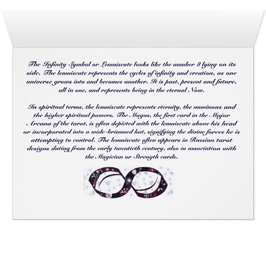 Infinity Card (Inside Horizontal (Bottom))