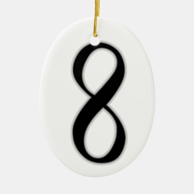 Infinity Ceramic Ornament (Front)