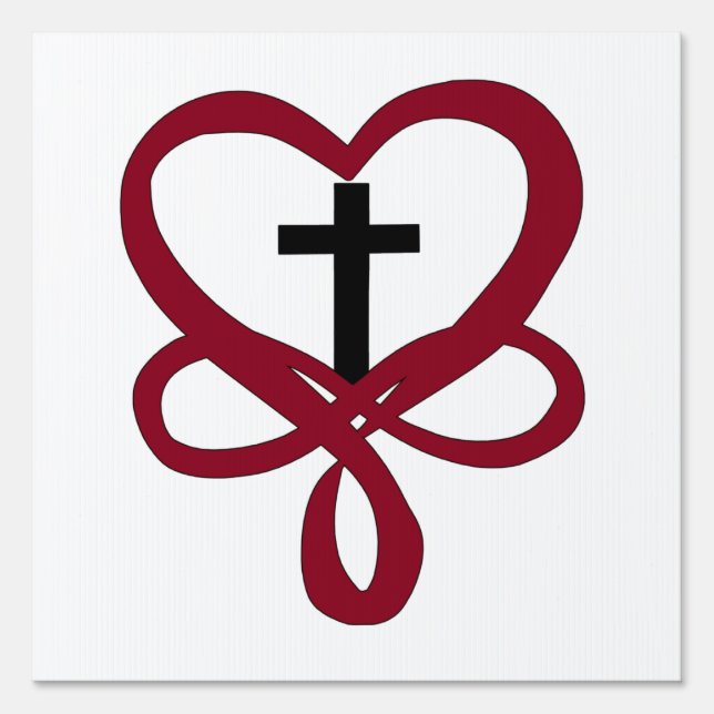 Infinity Christian Cross Sign (Front)