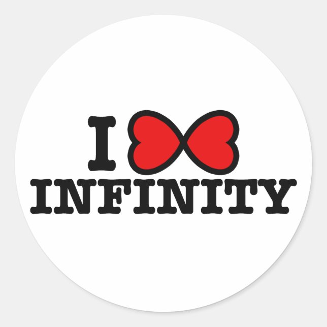 Infinity Classic Round Sticker (Front)