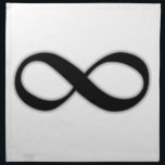 Infinity Cloth Napkin<br><div class="desc">Infinity comes from the Latin word "infinitas, " meaning boundlessness. It has no beginning and no end, reflecting the belief that in life and in the universe, there is nothing but an unending continuum.</div>