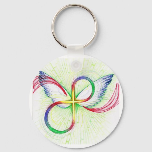 Infinity Cross Keychain (Front)
